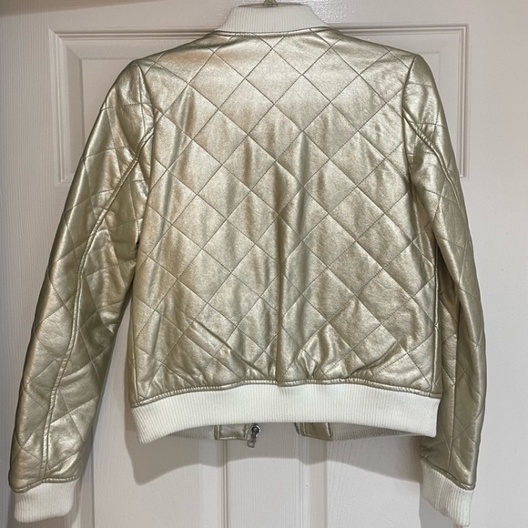 Golden Metallic winter jacket - Picture 2 of 7